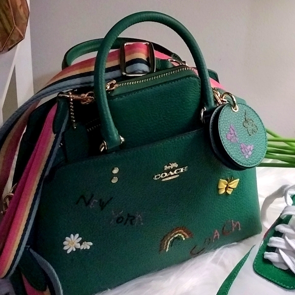 Coach mirror bag charm with Diary Embroidery - Picture 8 of 9